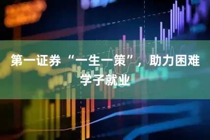 第一证券 “一生一策”，助力困难学子就业